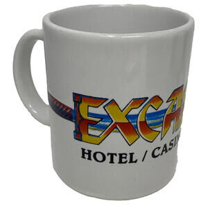 EXCALIBUR Las Vegas Reno Hotel Casino  Sword Coffee Mug Cup Vintage 3.75”